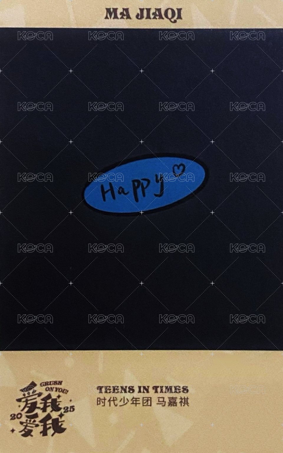 25‘台曆 隨機卡 1單人拍立得卡 拿蛋糕 背面