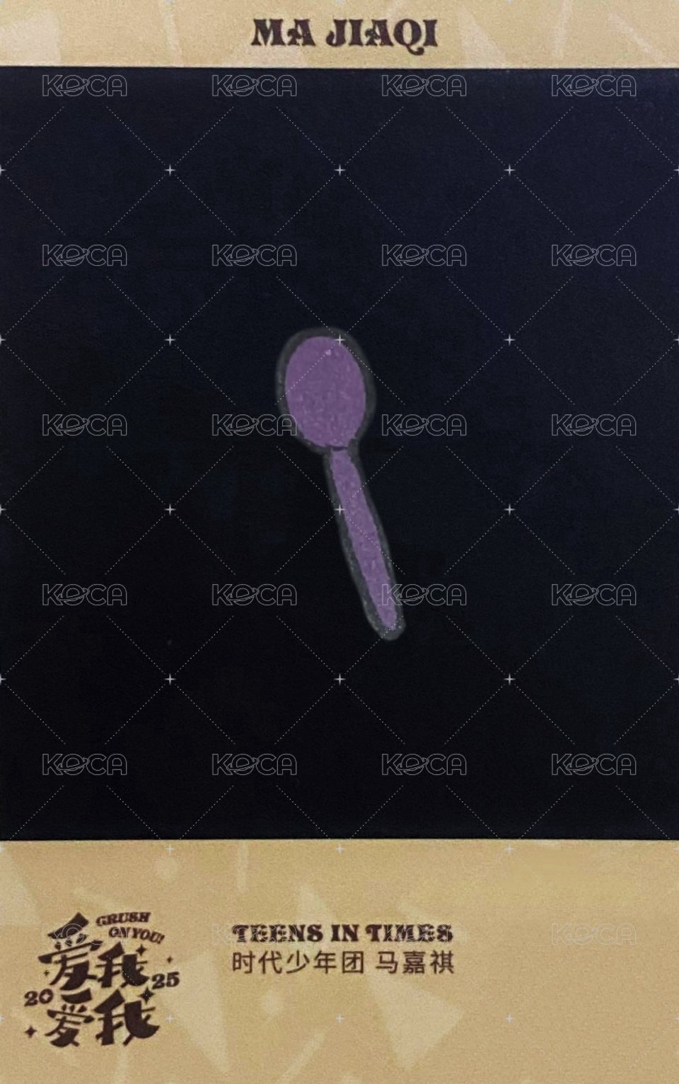 25‘台曆 隨機卡 1單人拍立得卡 做蛋糕 背面