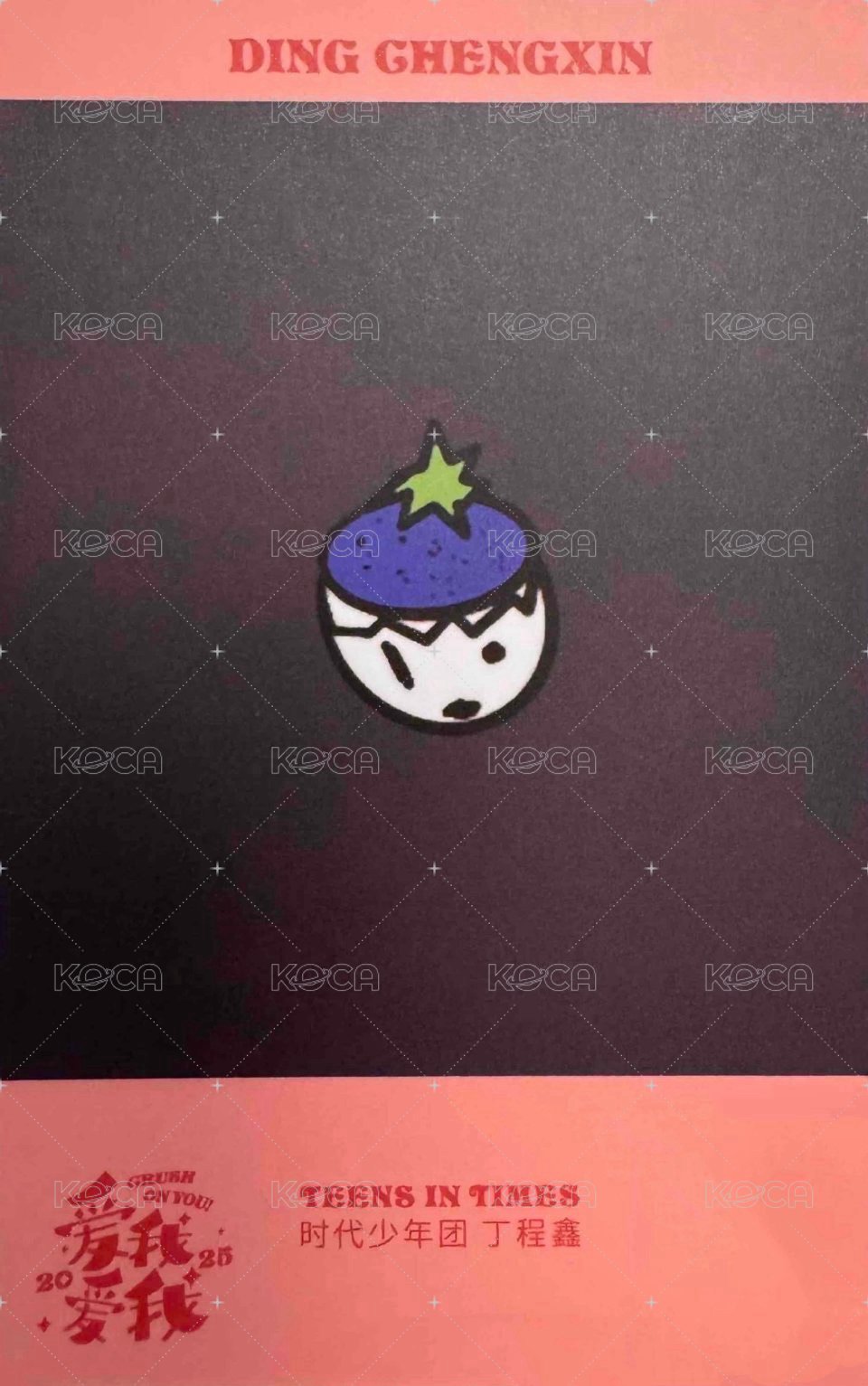 25‘台曆 隨機卡 2單人拍立得卡 烤蛋糕 背面