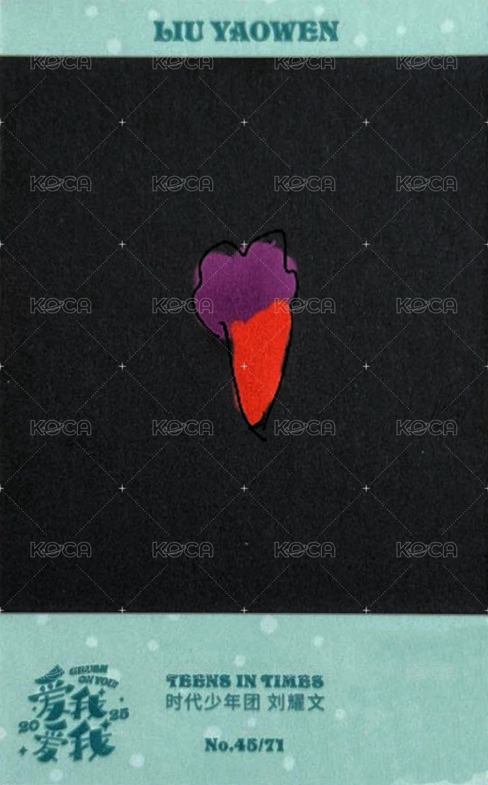 25‘台曆 隨機卡 4單人拍立得卡 做蛋糕 背面