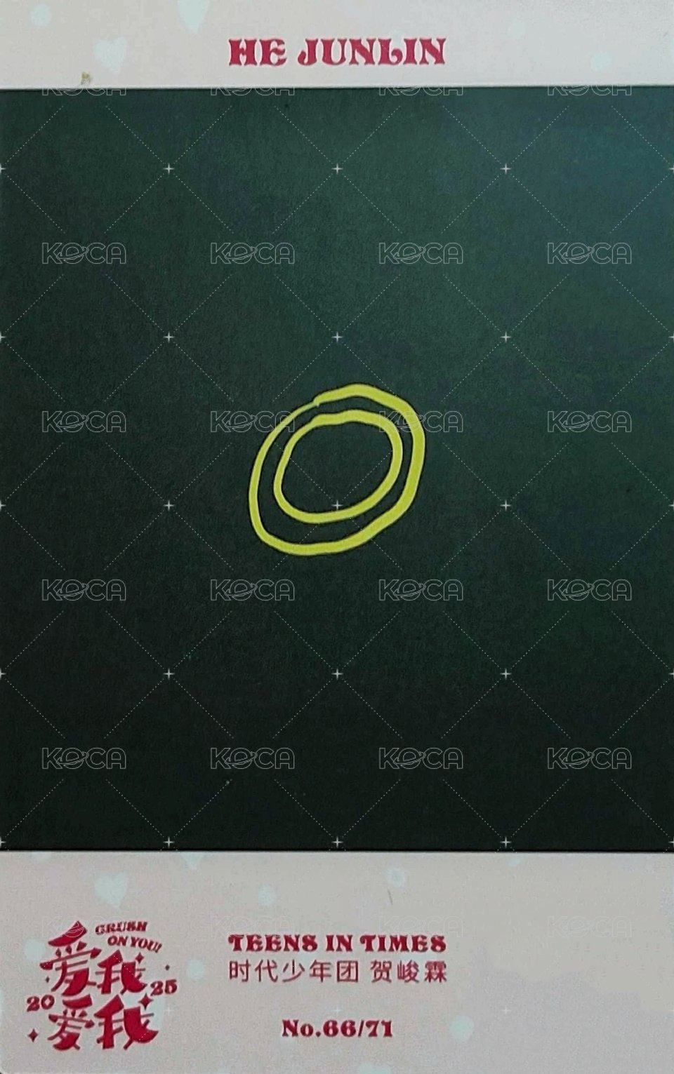 25‘台曆 隨機卡 7單人拍立得卡 做蛋糕 背面