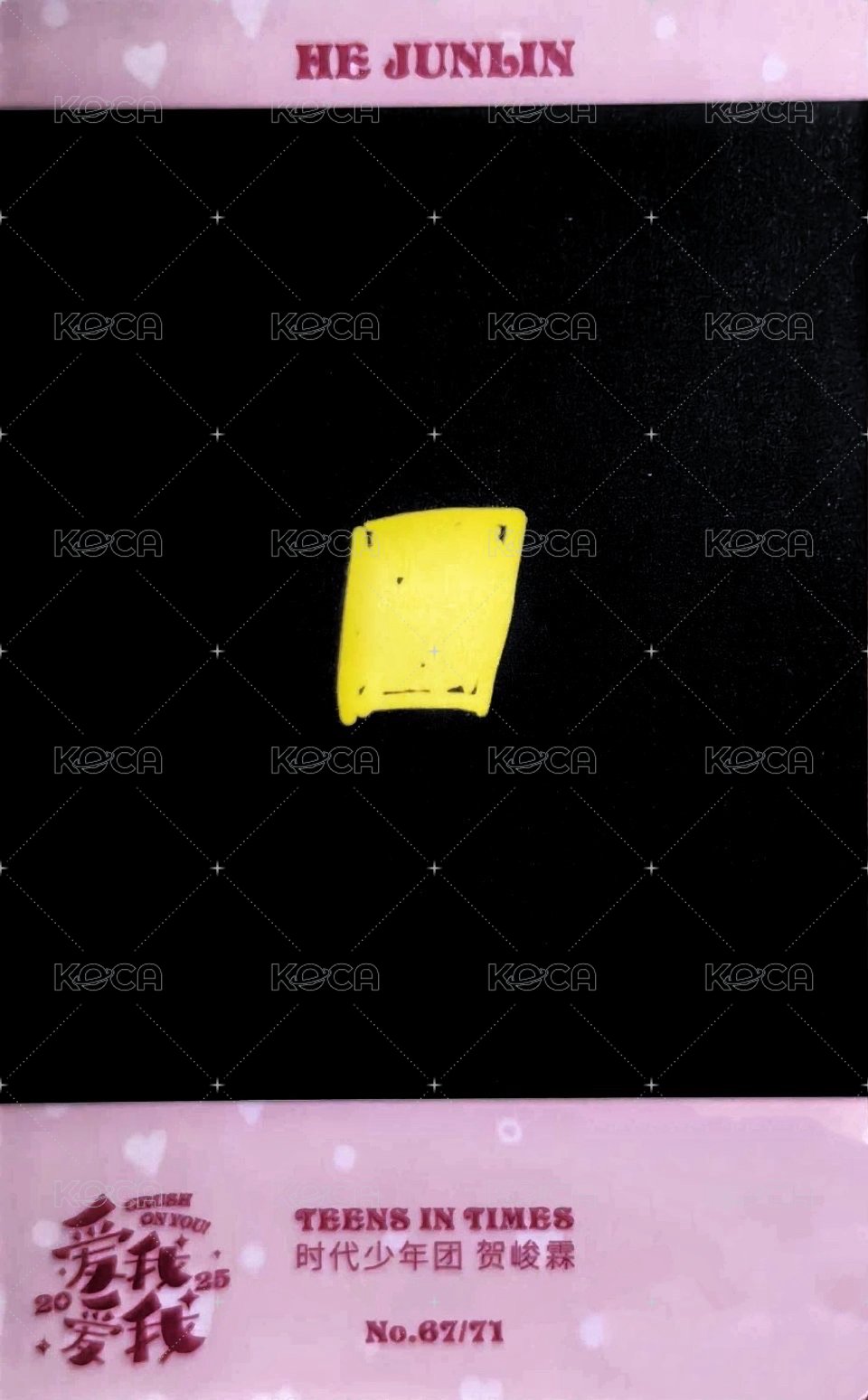 25‘台曆 隨機卡 7單人拍立得卡 湯匙 背面