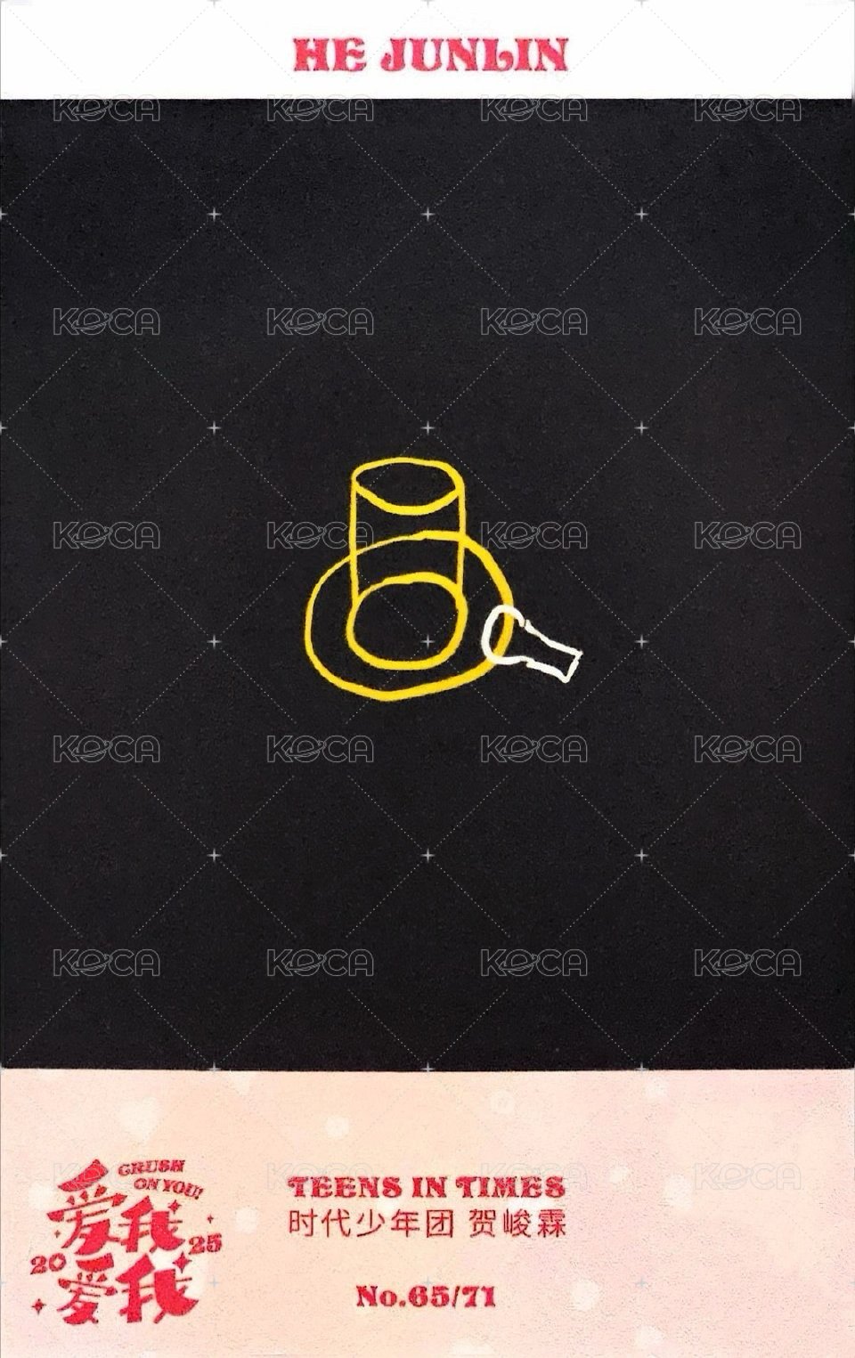 25‘台曆 隨機卡 7單人拍立得卡 馬卡龍 背面