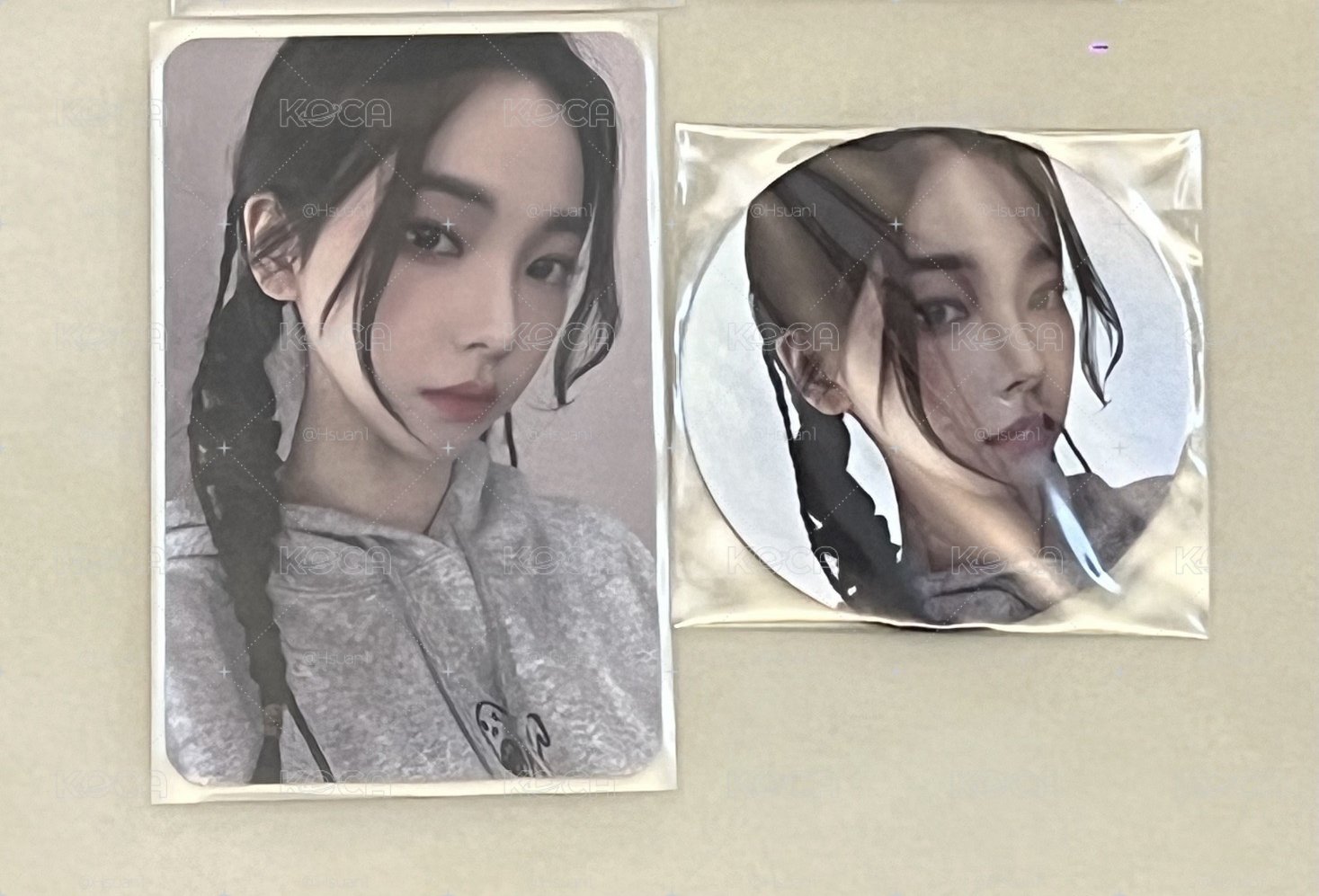 Karina 手鏡柚+圓卡