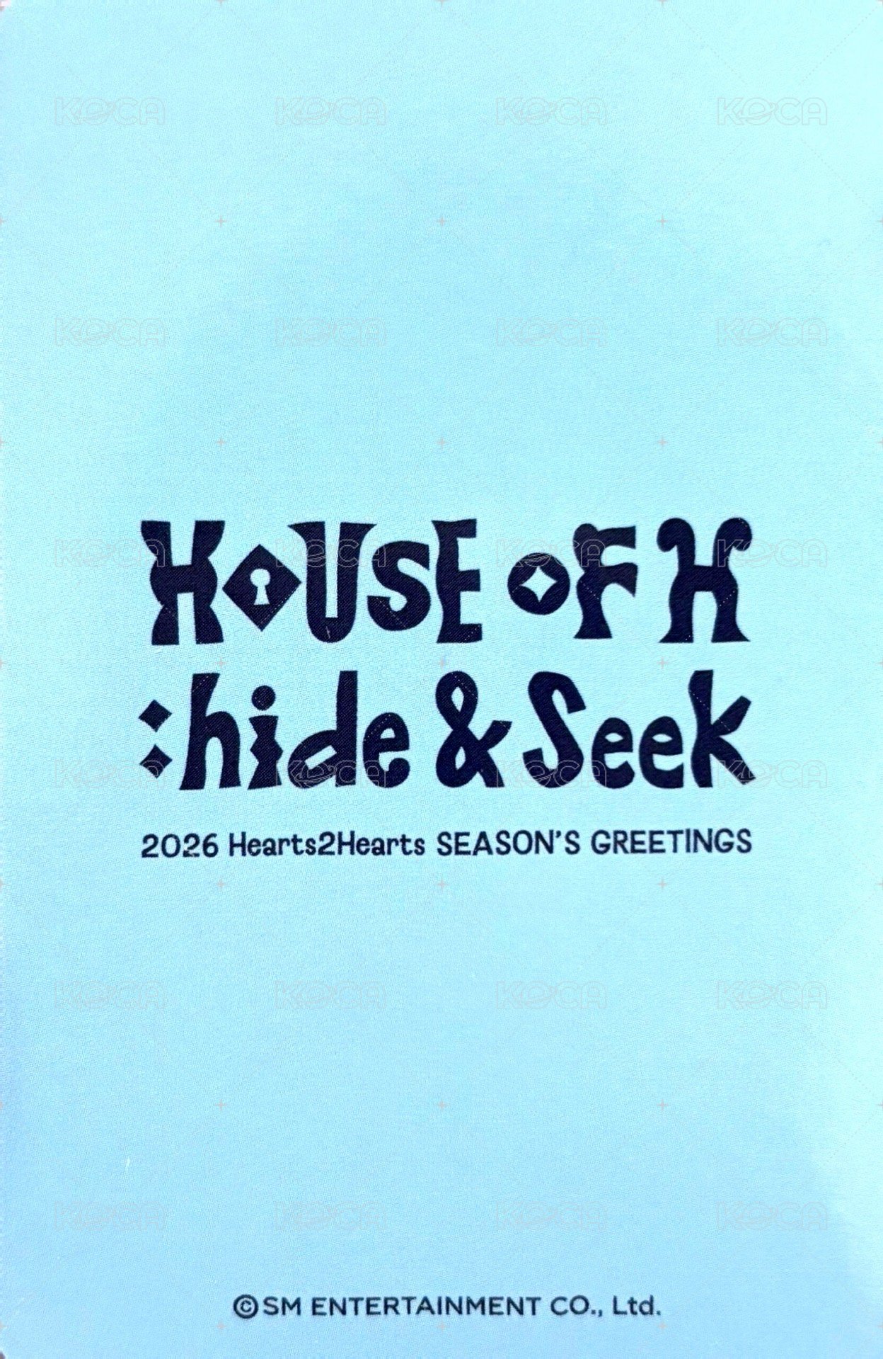 年曆2026 sm 特典卡  背面