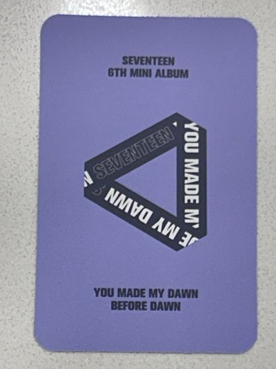 SEVENTEEN WOOZI 迷六專卡