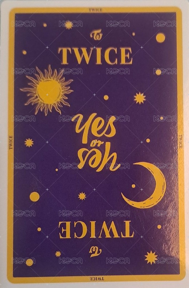 YES or YES 周邊卡 花絮卡 背面