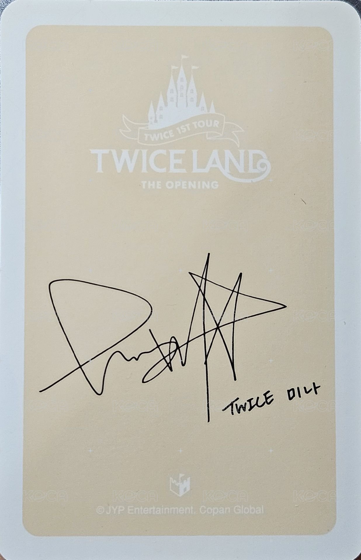 一巡 小卡組-比心 MINA 周邊卡  背面