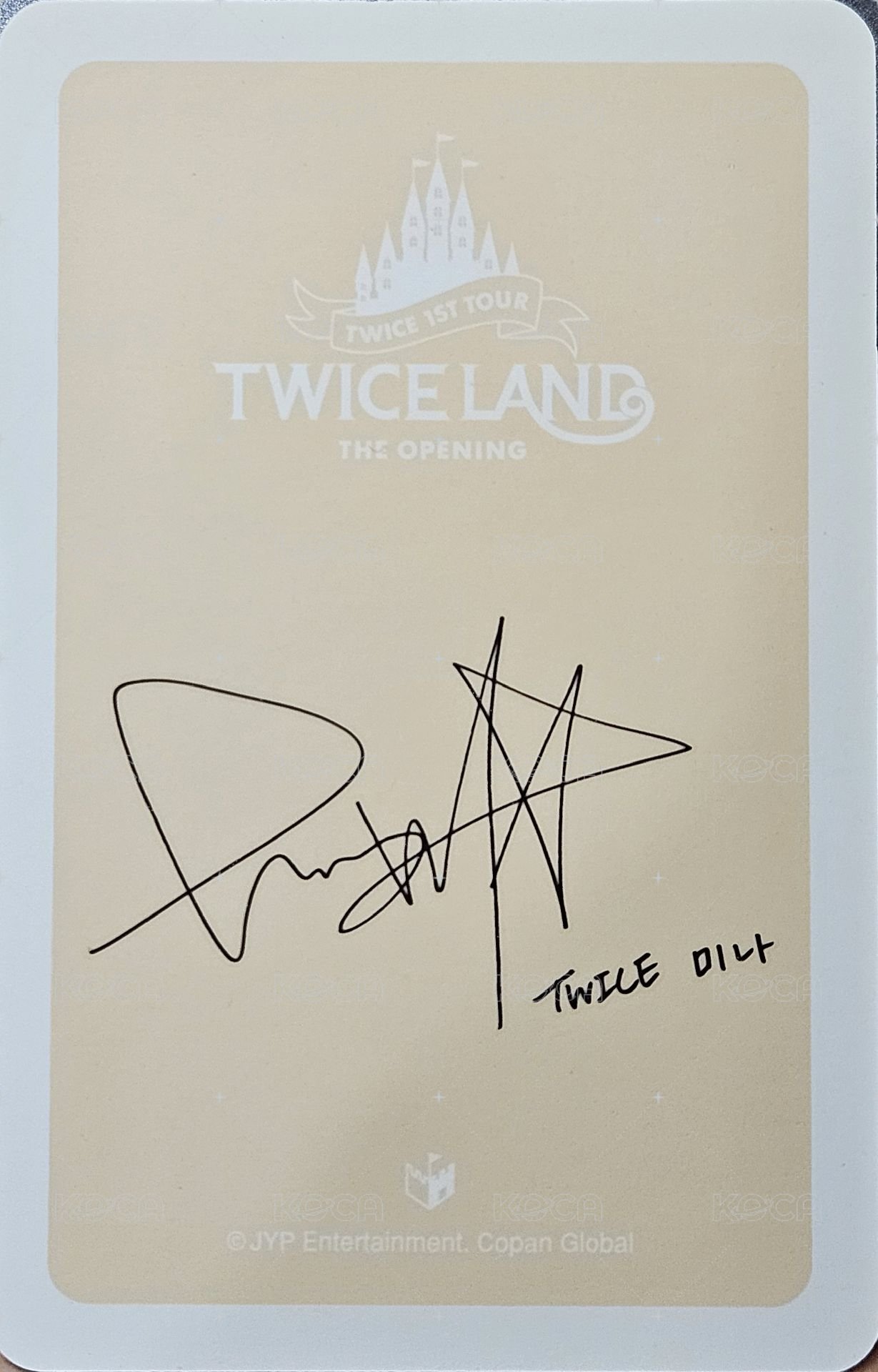 一巡 小卡組-半身 MINA 周邊卡  背面