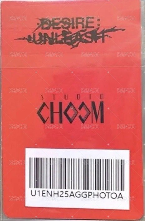 迷六 mnet studio choom團體 特典卡  背面