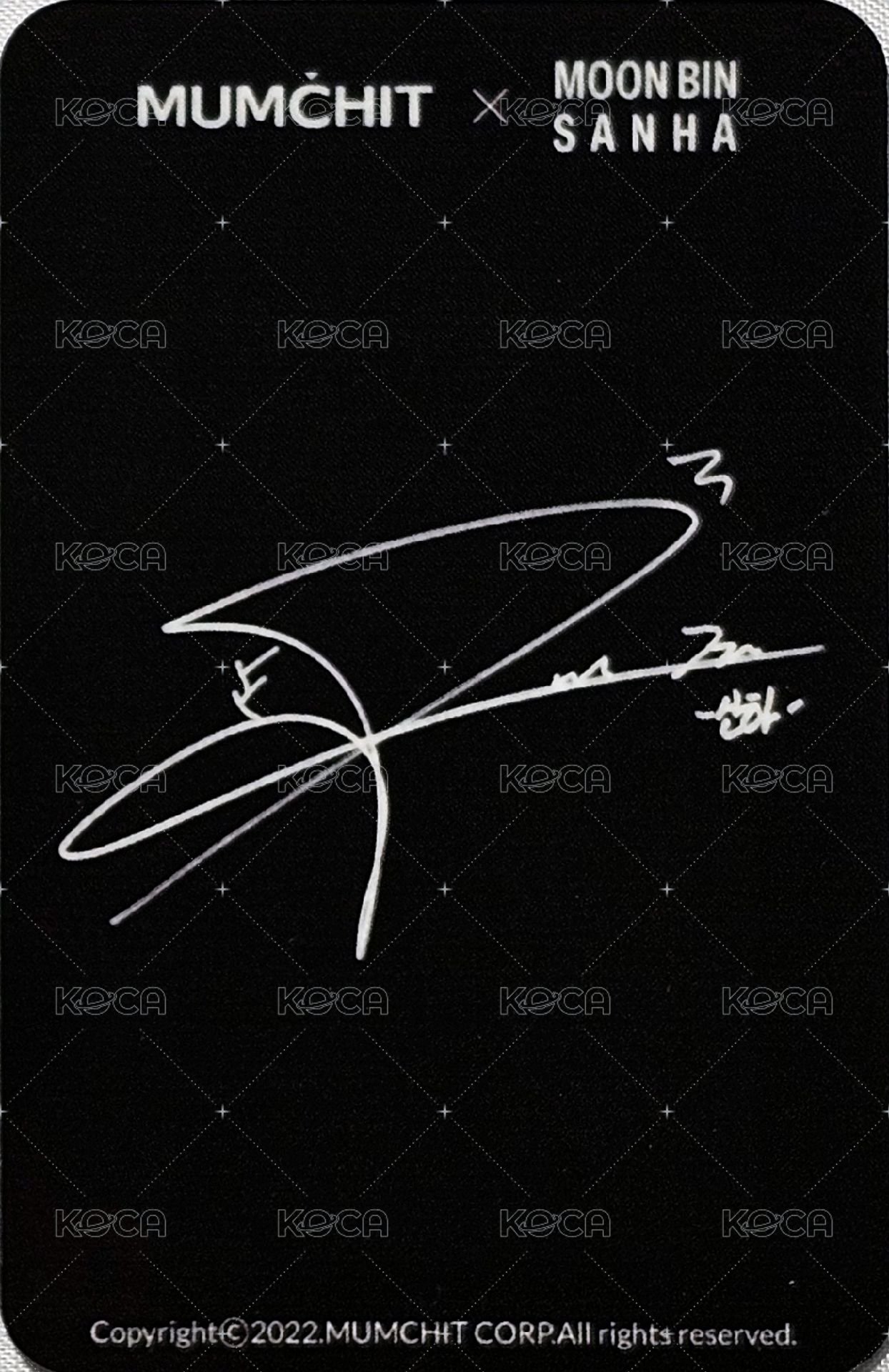 代言 代言卡 MUMCHIT 背面