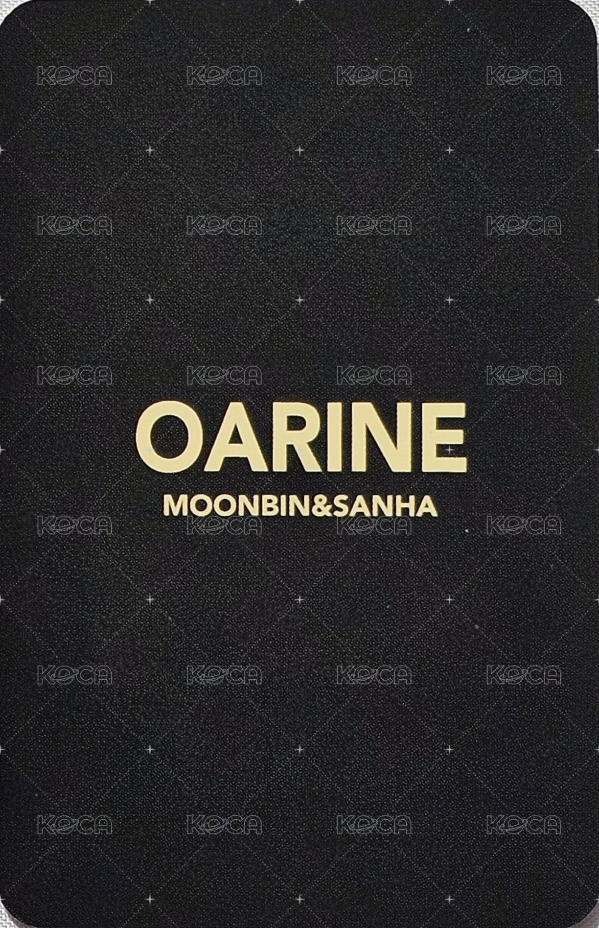 代言 代言卡 OARINE 背面