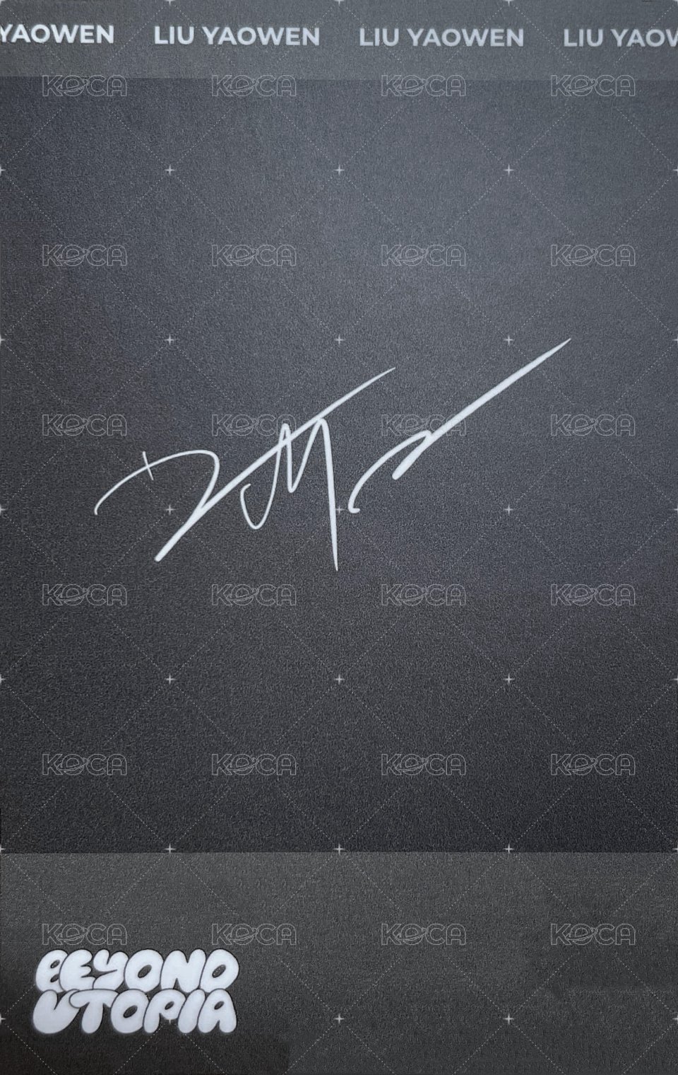 四週年 隨機卡 4演唱會拍立得 背面