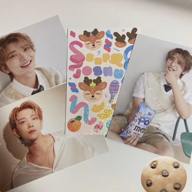 【現貨】(會給未拆的一套)seventeen Joshua snp 代言 棕捲秀 洪知秀