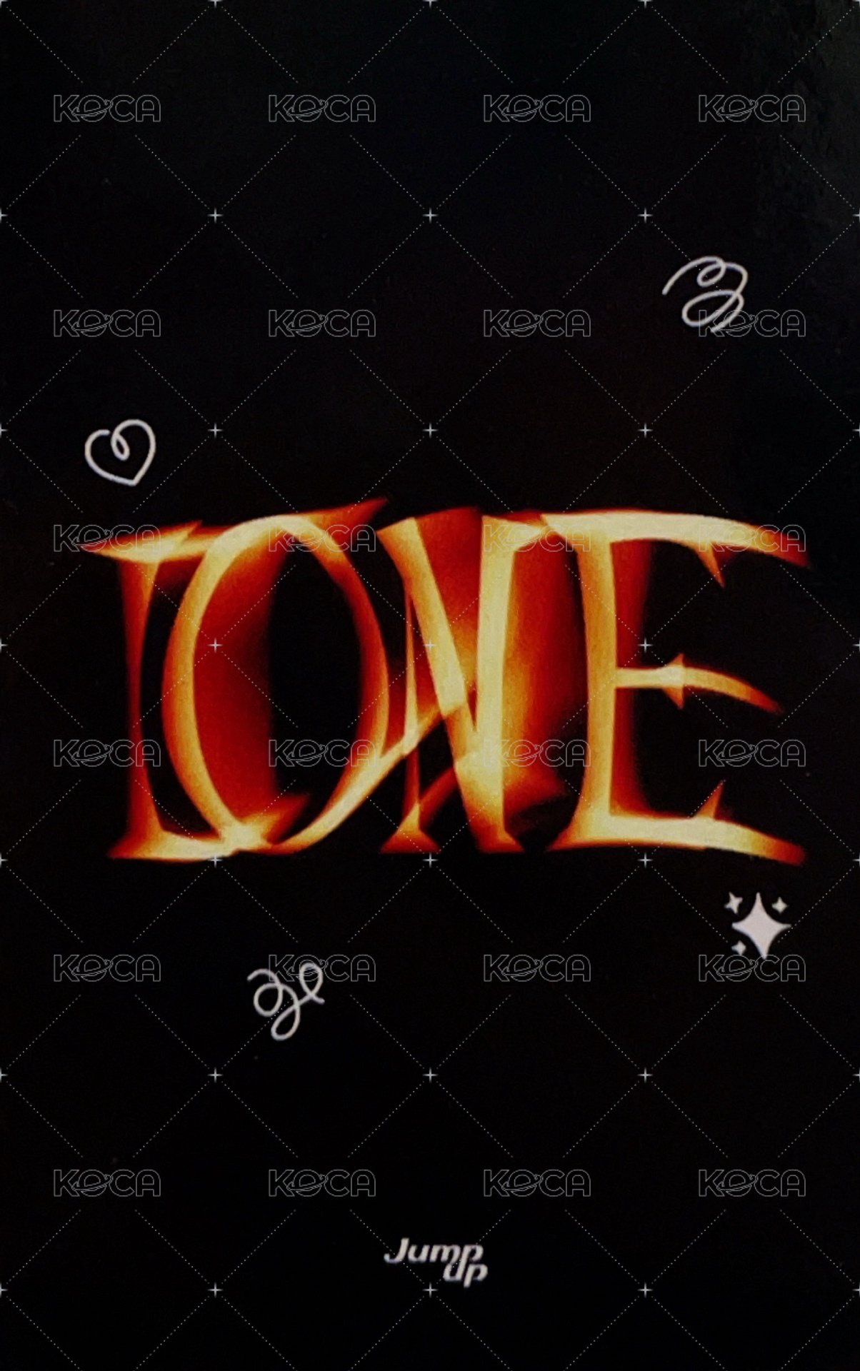 I ONE ju 線上2.0 簽售卡  背面