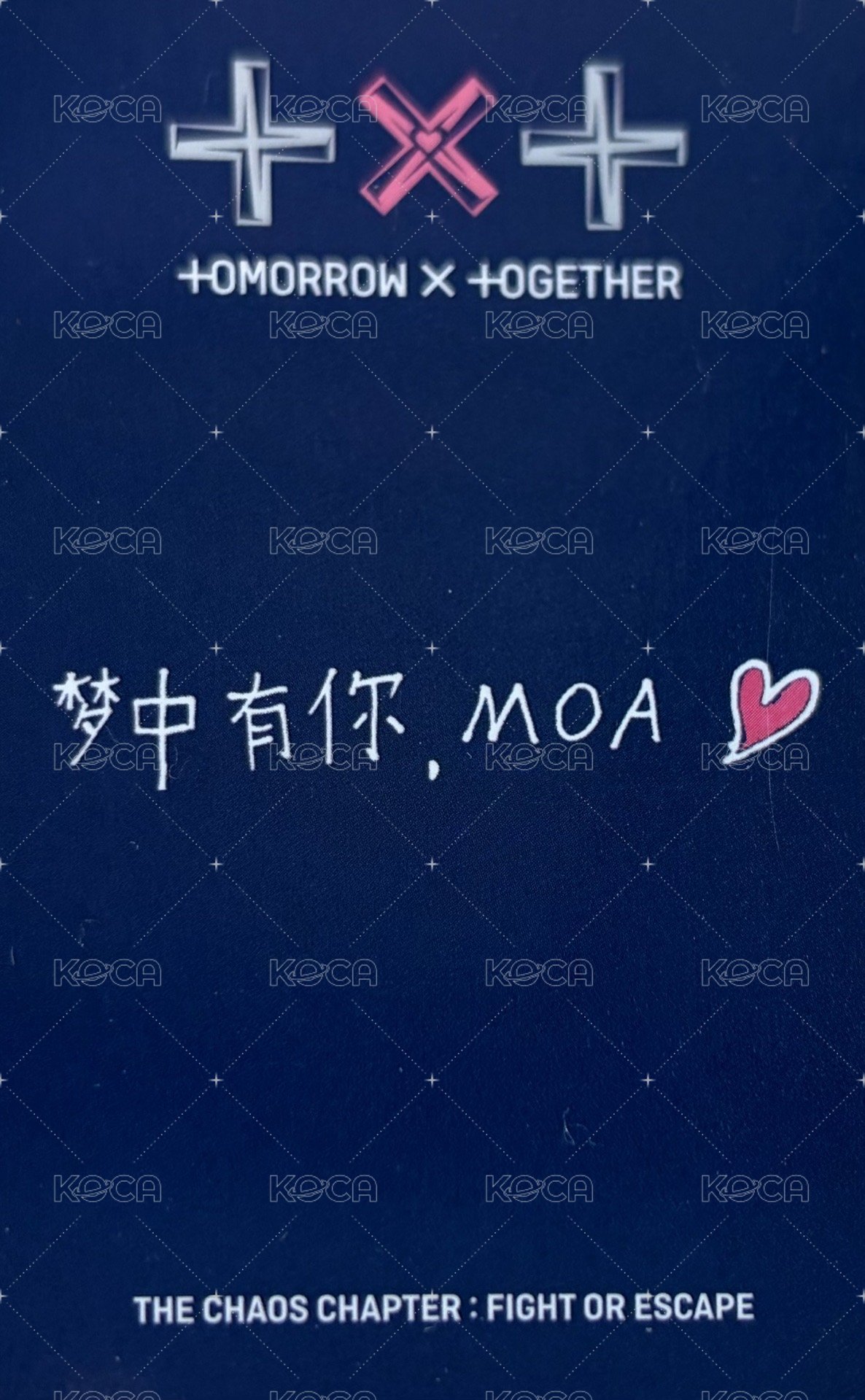 FOE yzy 1.0 簽售卡  背面