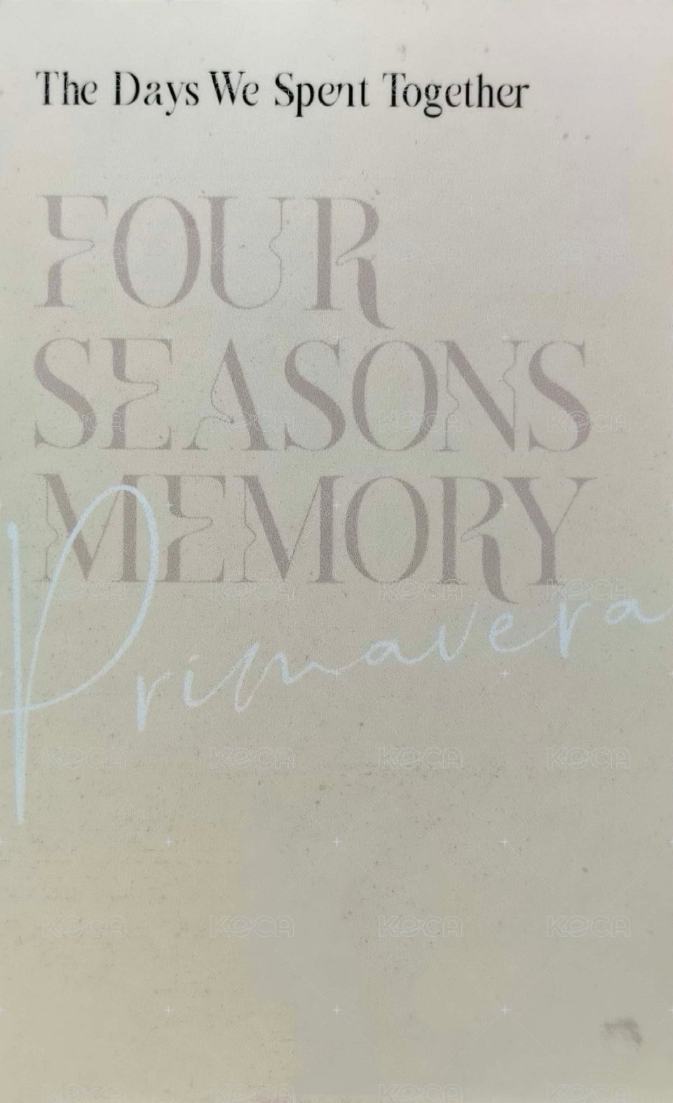 四季卡冊 隨機卡 4單人 背面