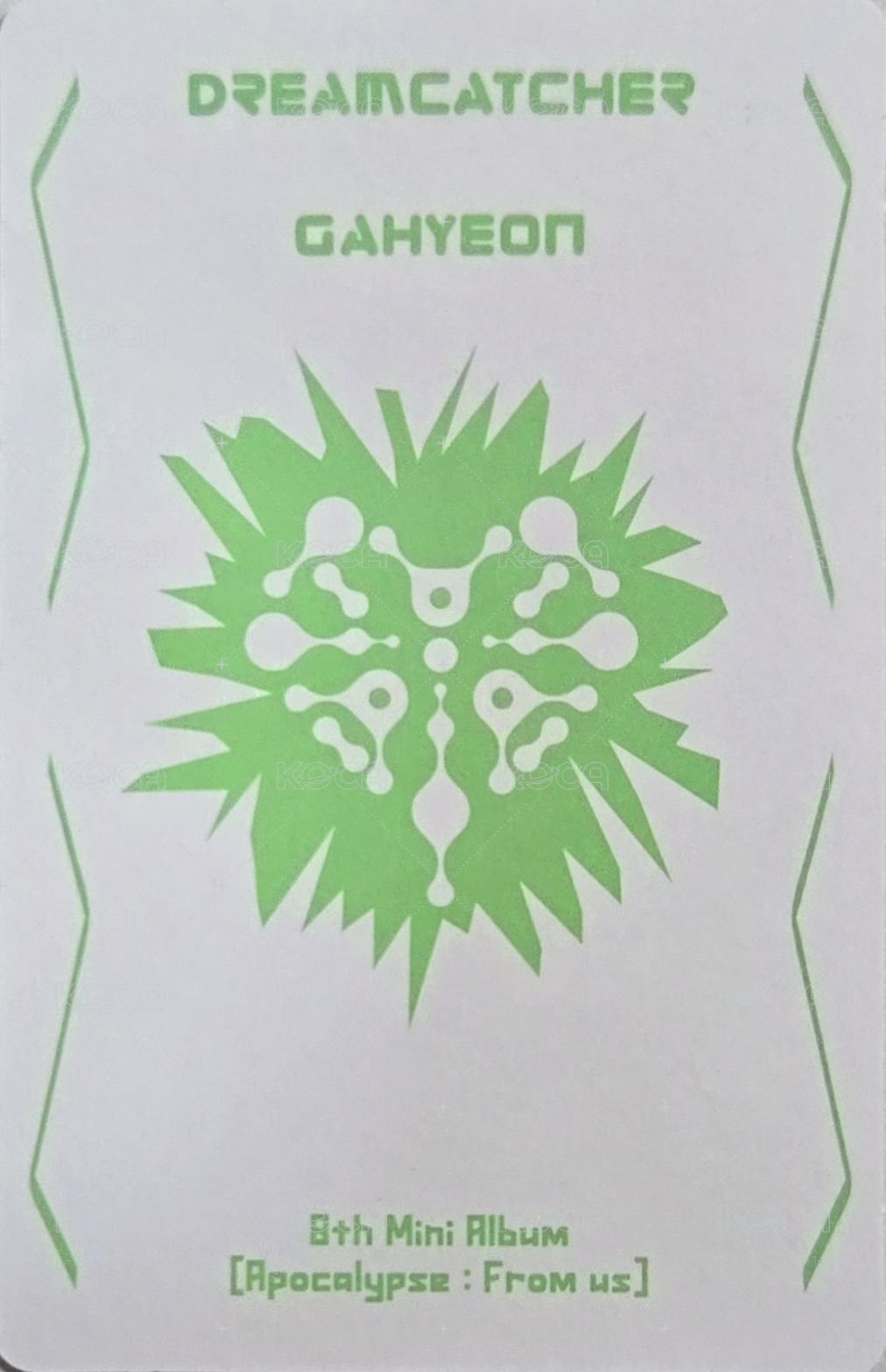 迷你八輯 專輯卡 (限量專專卡) 背面