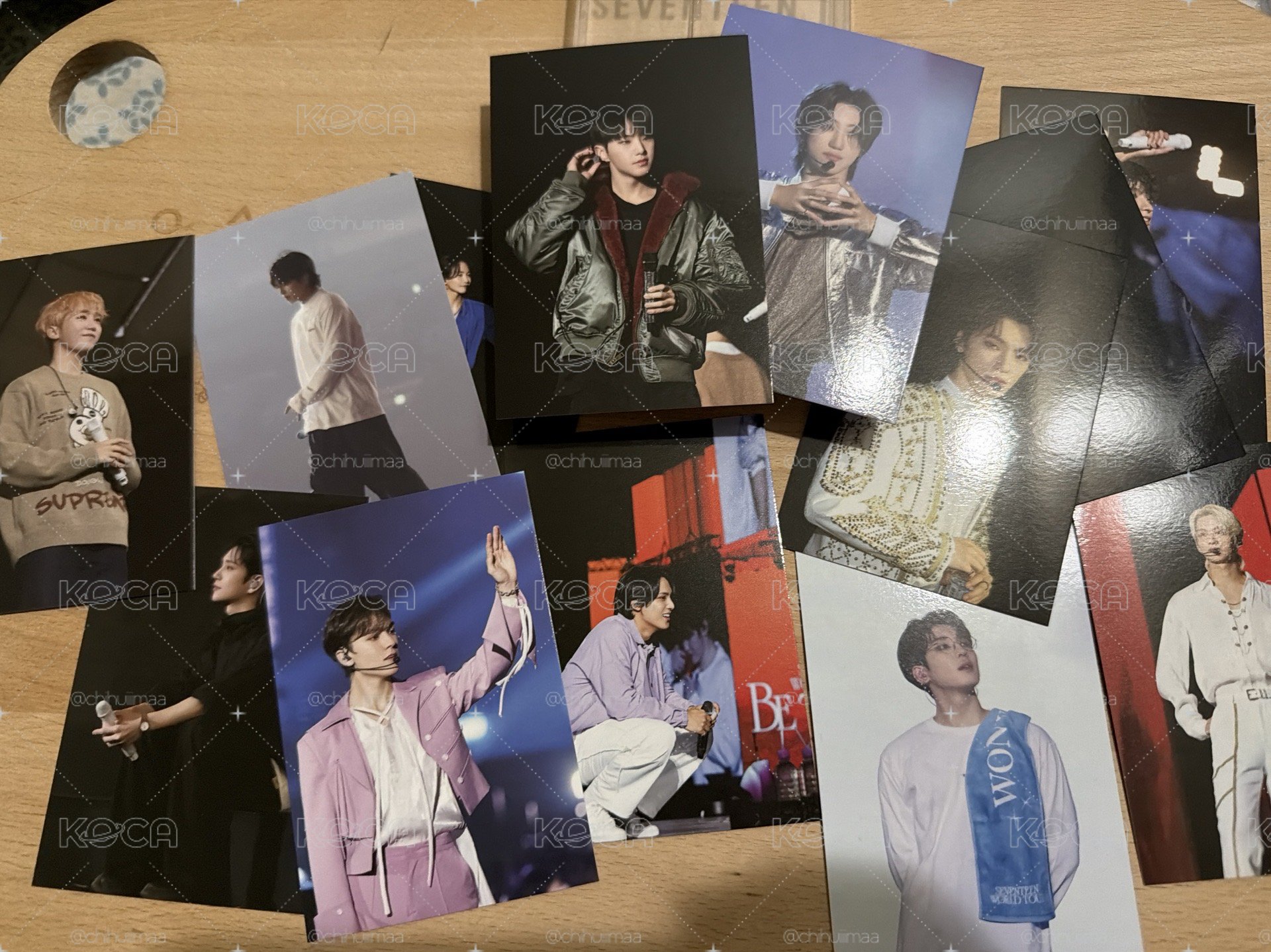 Seventeen follow 展覽卡盒卡A set