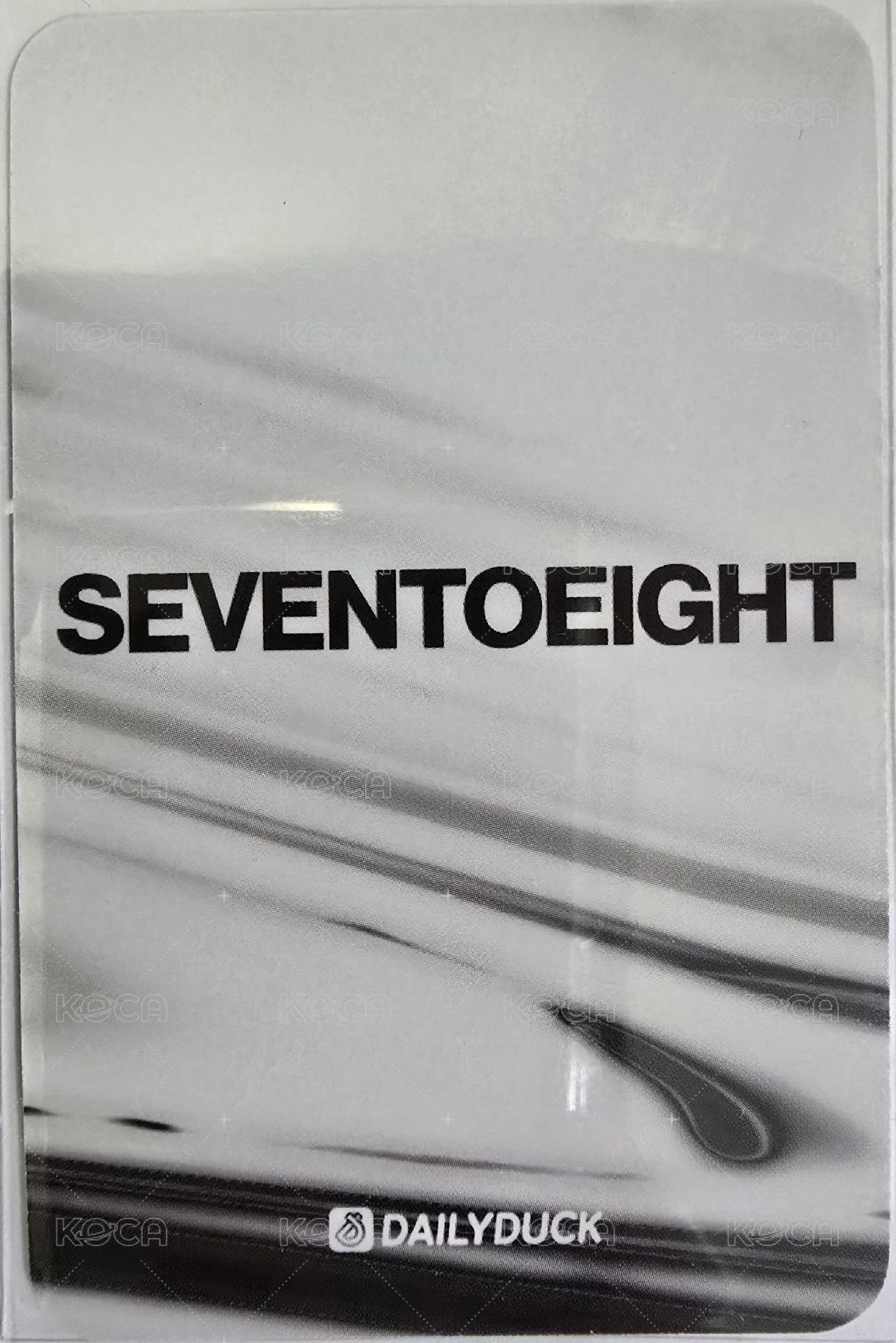 SEVENTOEIGHT 1st single Dailyduck 特典卡  背面