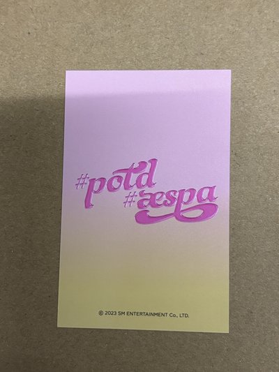 aespa Giselle 吉吉 #potd展會 隨機卡 吉-05