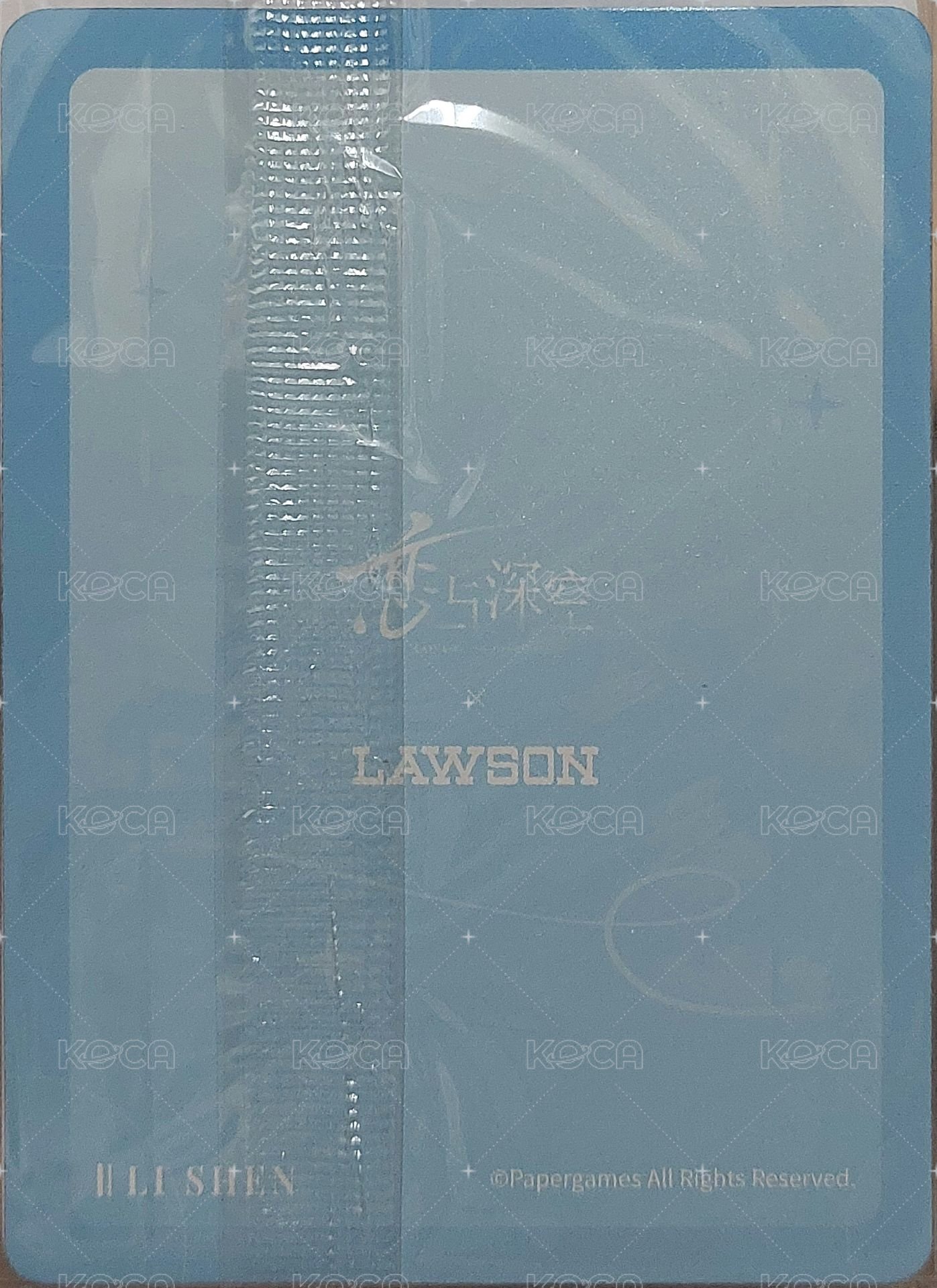 羅森 周邊卡 威化餅卡 背面