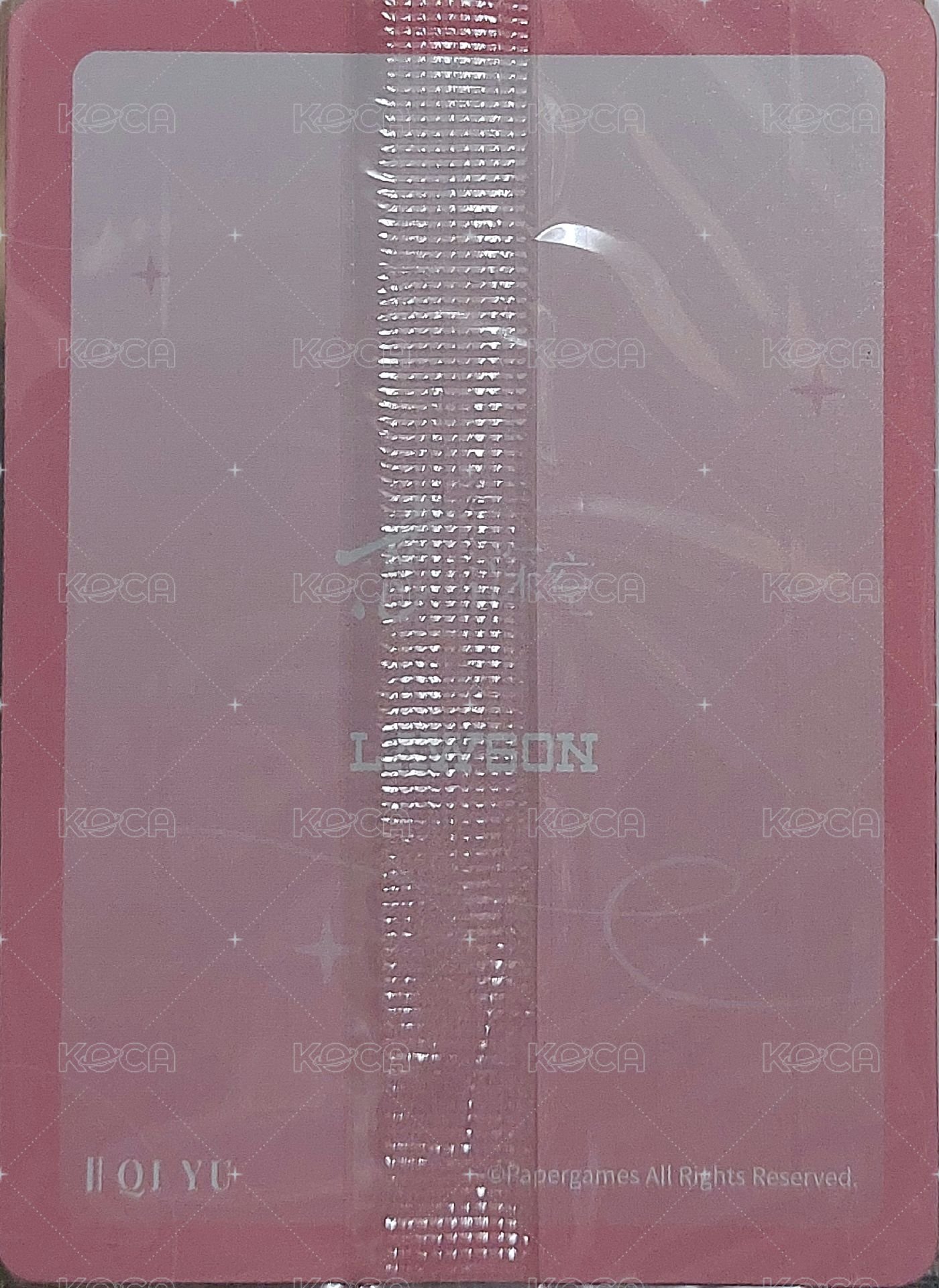 羅森 周邊卡 威化餅卡 背面