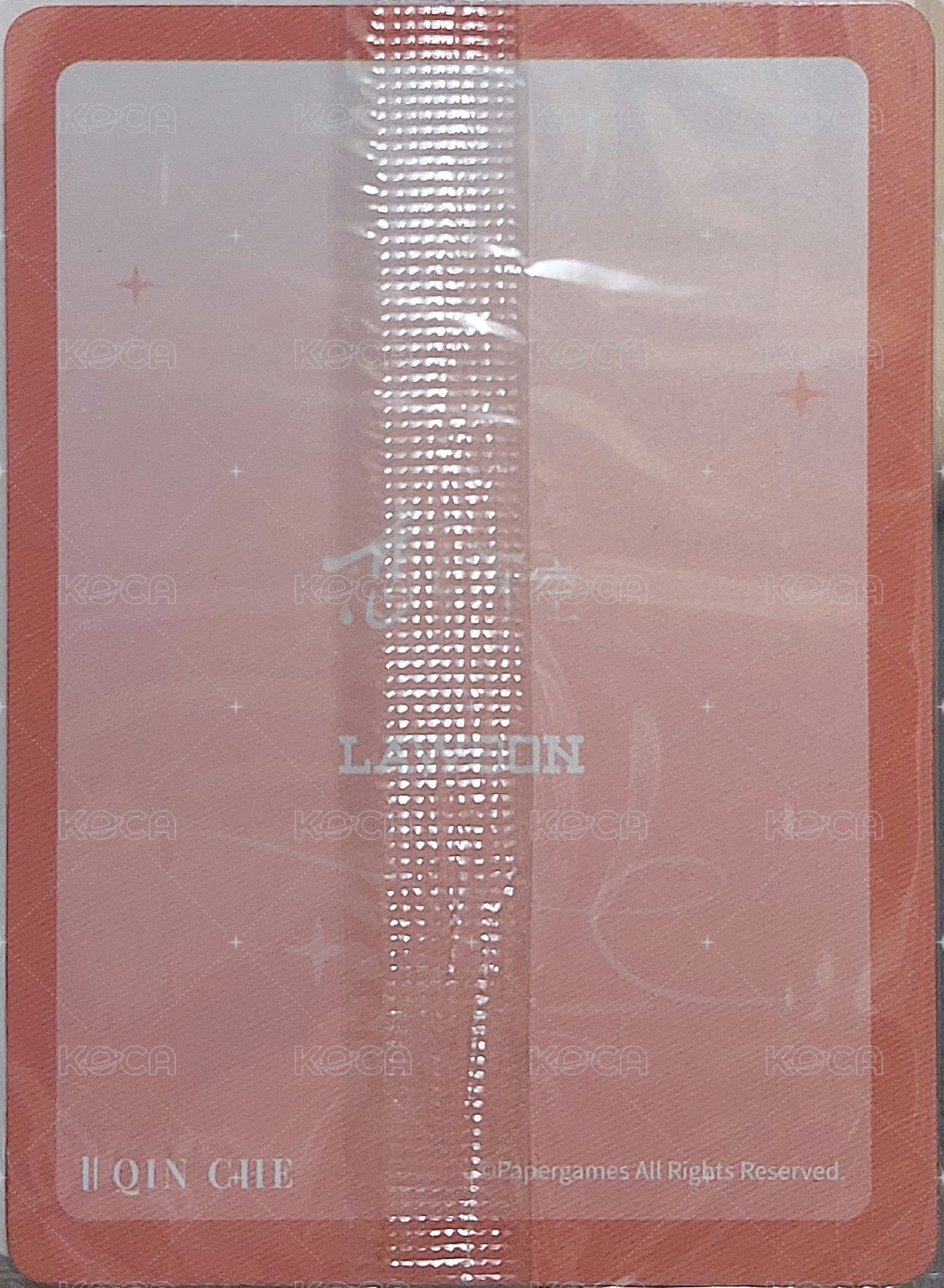 羅森 周邊卡 威化餅卡 背面