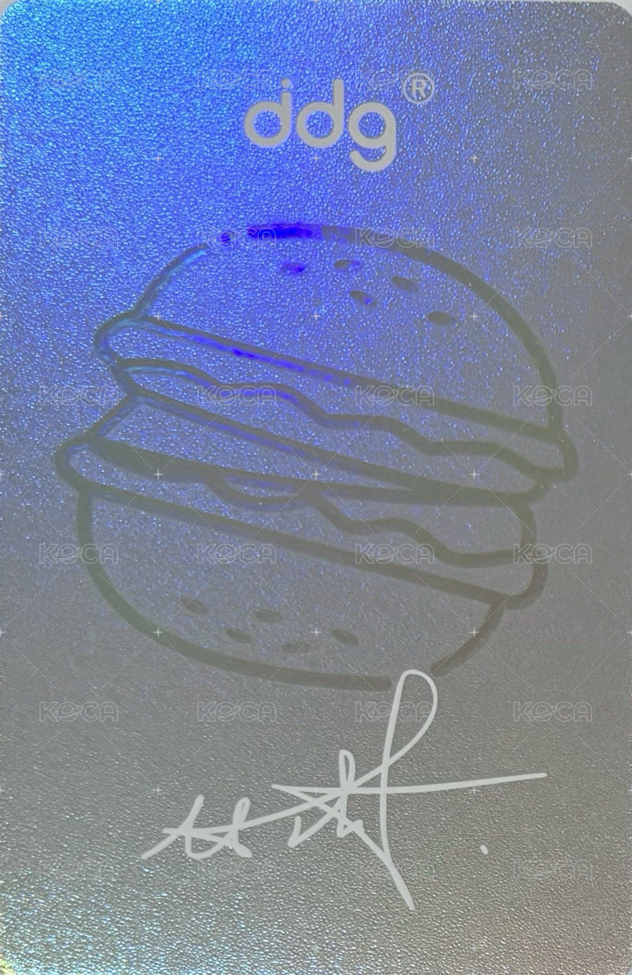 ddg 2.0 代言卡 鐳射珍藏小卡 背面