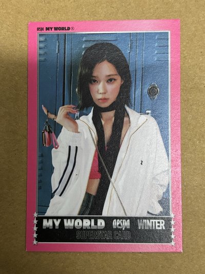 aespa Winter 冬天 MY WORLD 專輯卡 zine spicy冬