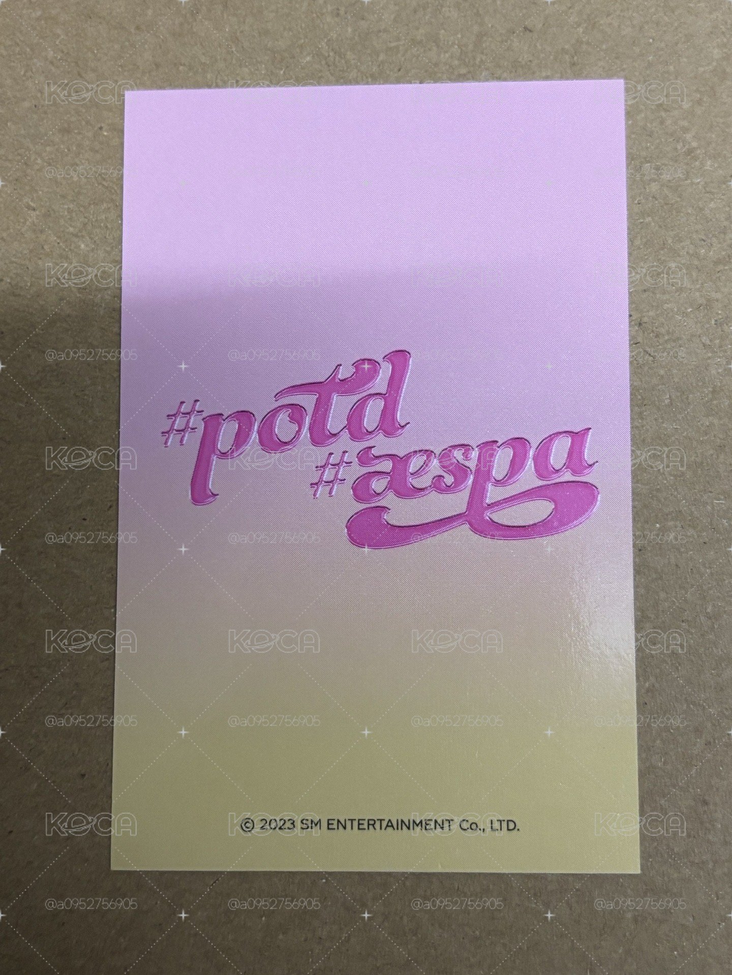 aespa Karina 柚子 #potd展會 隨機卡 柚-166