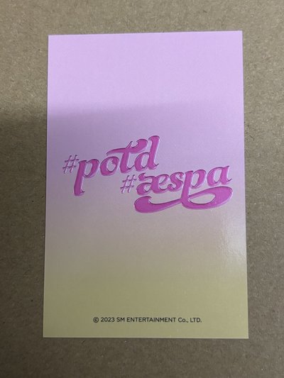 aespa Karina 柚子 #potd展會 隨機卡 柚-166