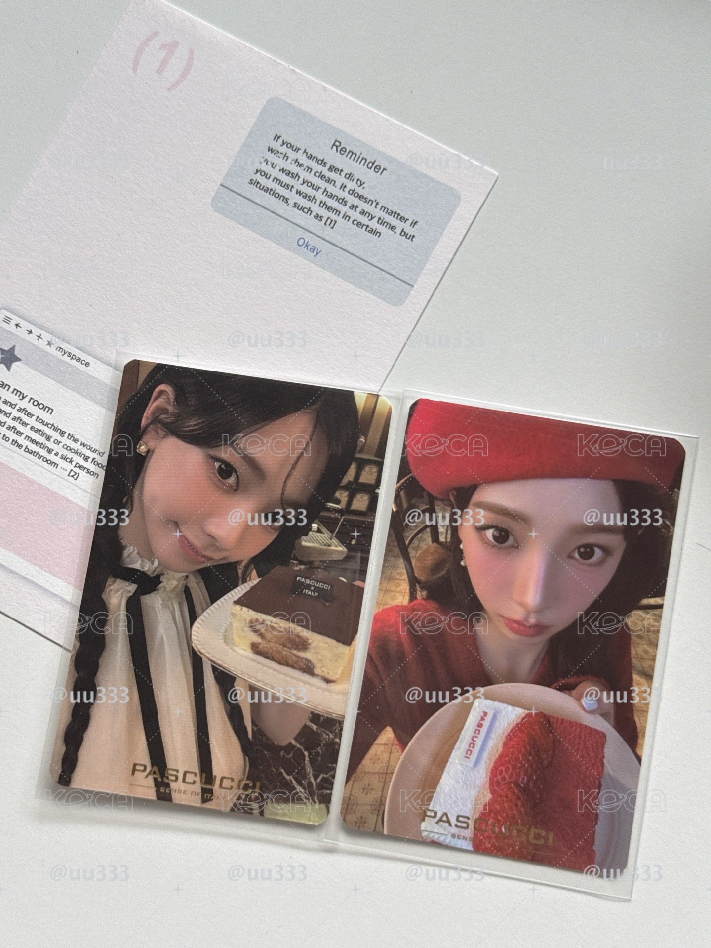 karina pascuccl蛋糕代言卡 一套