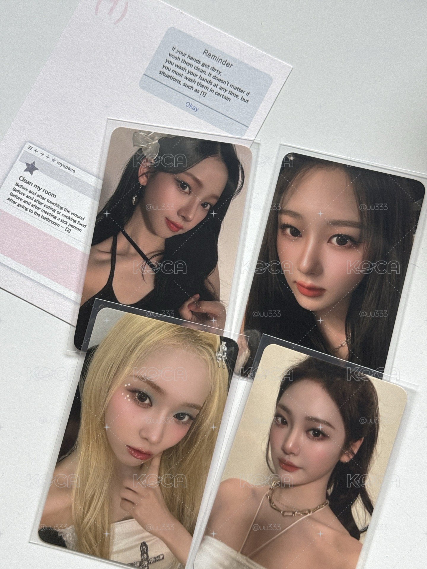 aespa 日本美瞳代言小卡 一套