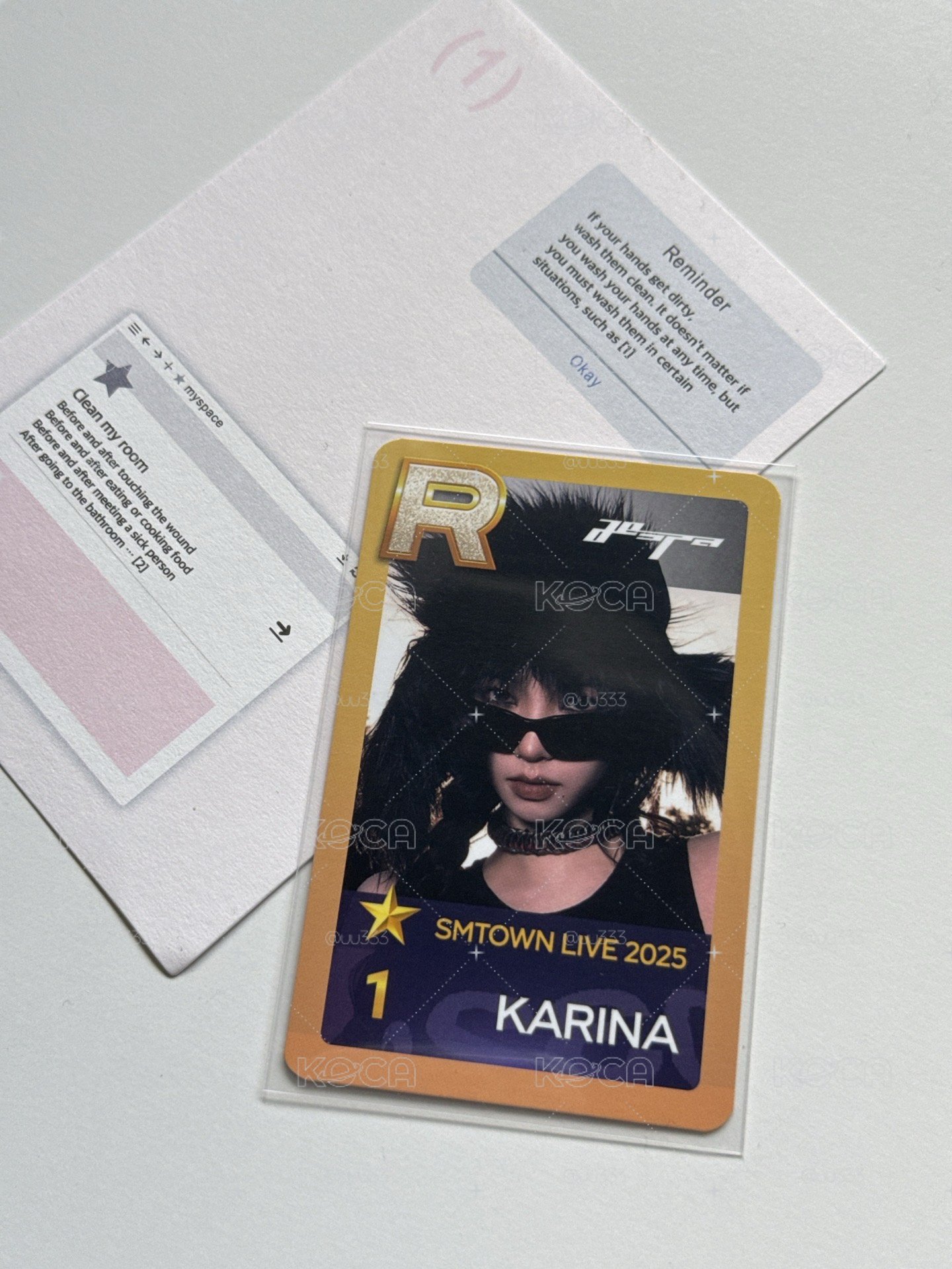 aespa karina 遊戲卡 smtown2025 金卡限量