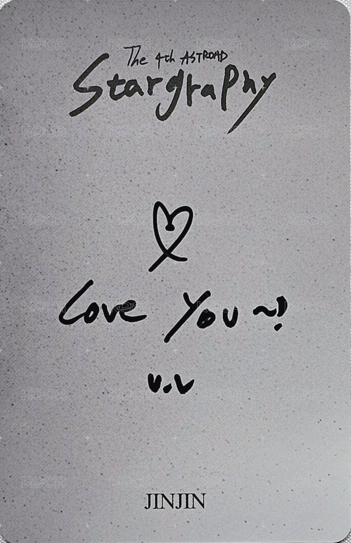 演唱會 入場卡 / 場限卡 0607 VIP 背面