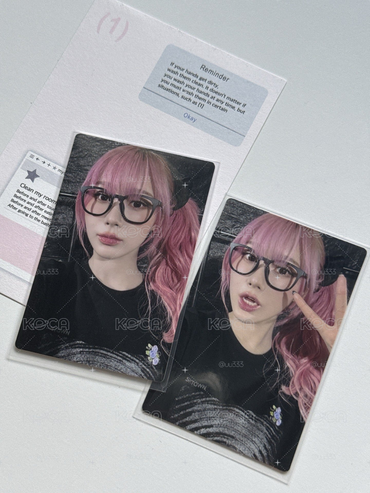 aespa Giselle 小卡 potd展會 入場卡周邊卡
