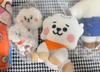 (整圖出）BTS 防彈少年團 日本限定 RJ 娃娃 套組 吊飾 鑰匙扣 金碩珍 JIN