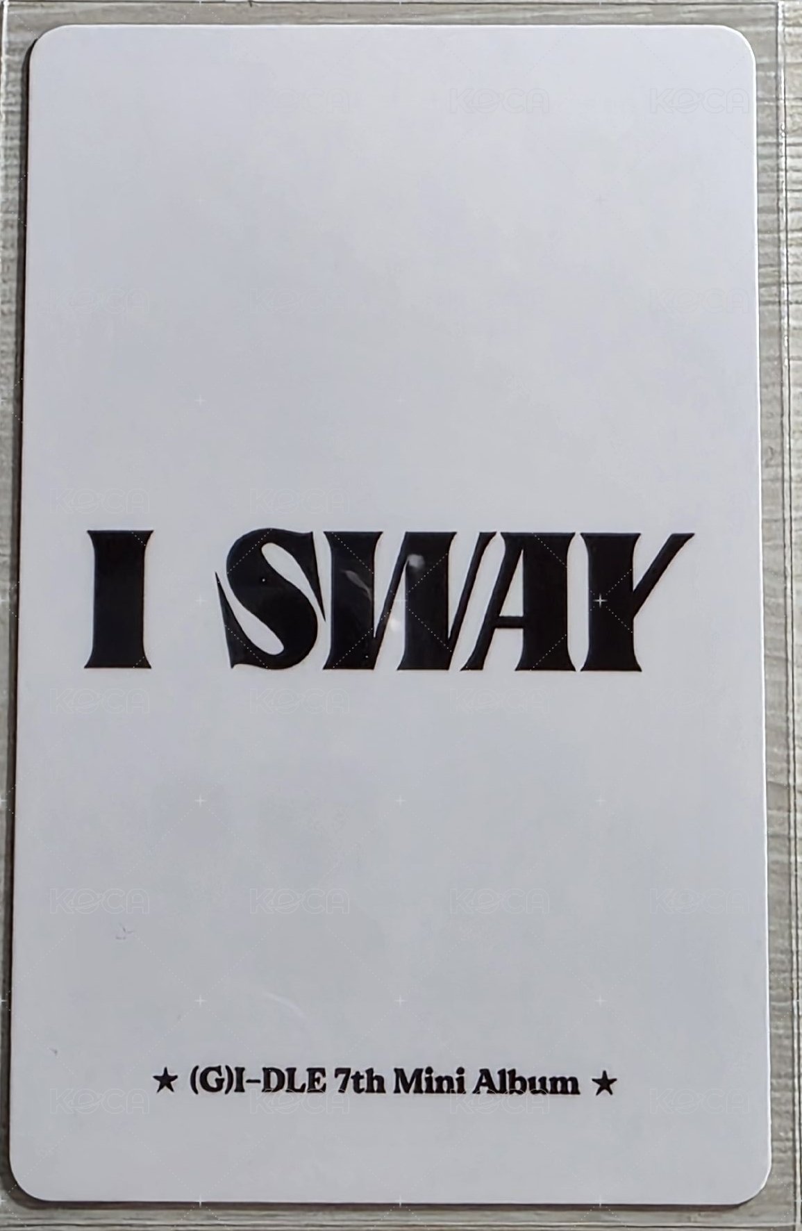 I SWAY kms 4.0線上簽售 簽售卡  背面