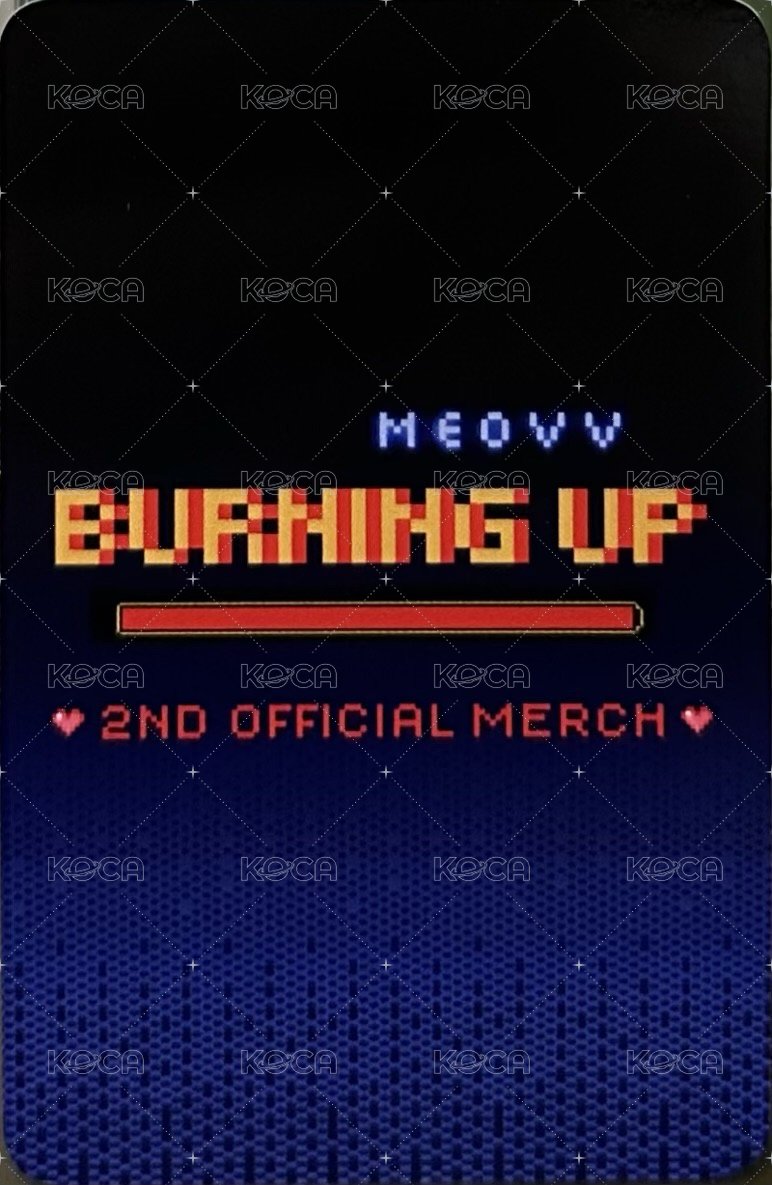 BURNING UP tbl 周邊卡 滑鼠墊卡 三人卡 背面