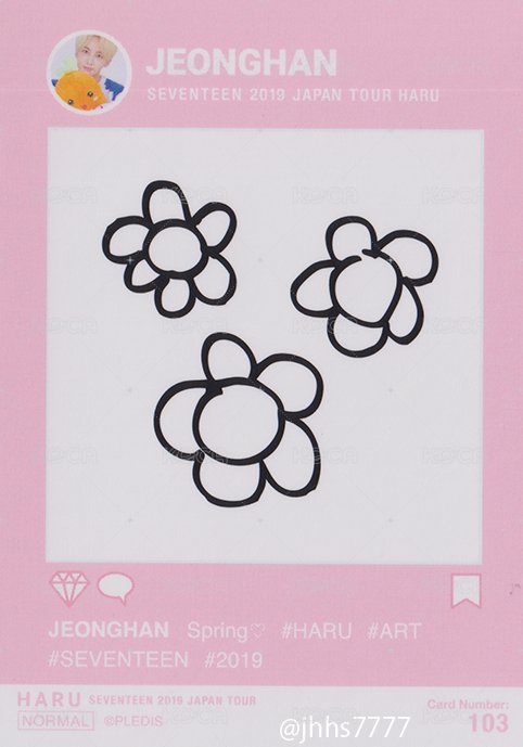 HARU 隨機卡  背面