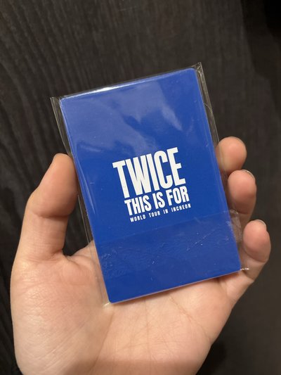 TWICE THIS IS FOR 巡演 仁川入場卡 無子瑜