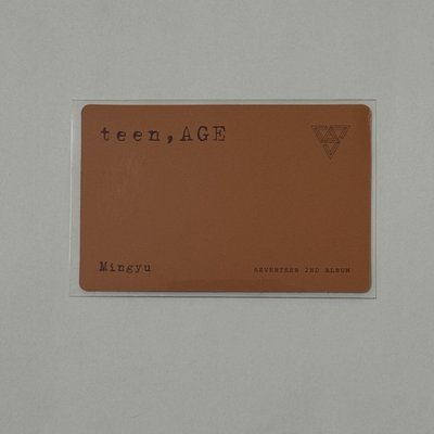 TEEN, AGE正規二橘板專卡 - 奎（有損）