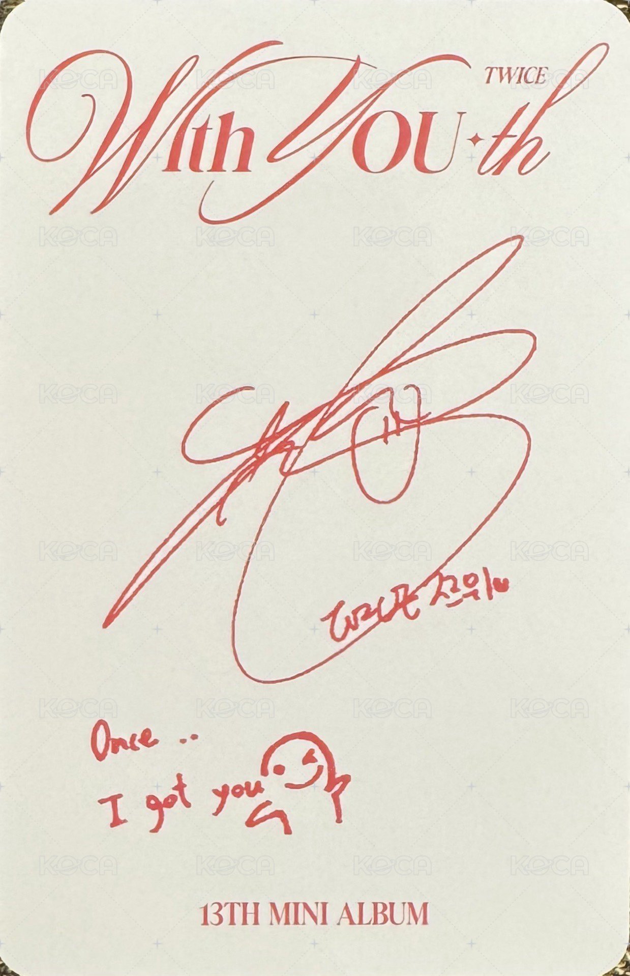 迷13 專輯卡 電子專隨機卡 背面