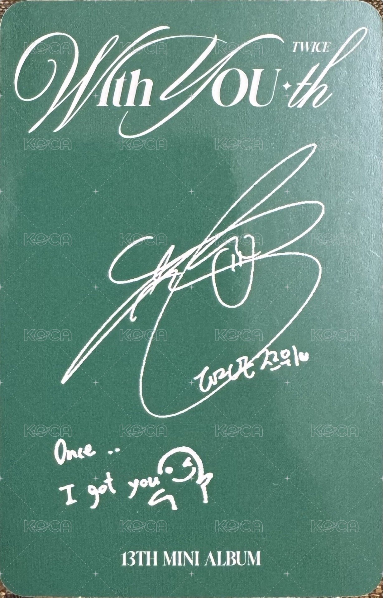 mini 13 專輯卡 電子專專卡 背面