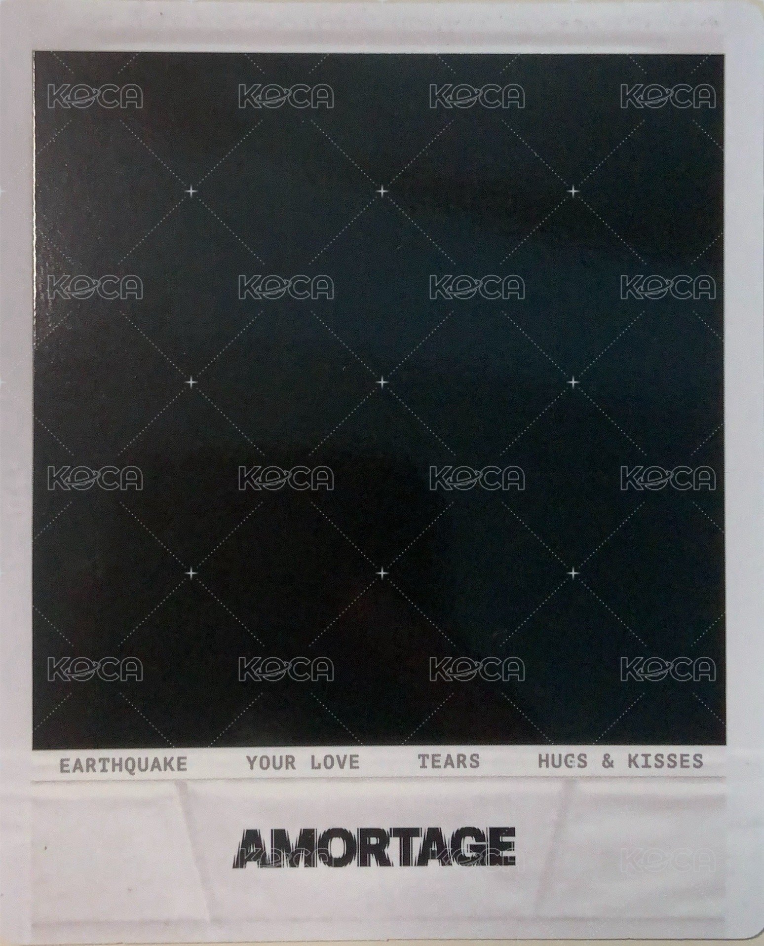 AMORTAGE 簽名卡 臺北快閃親簽拍立得 背面