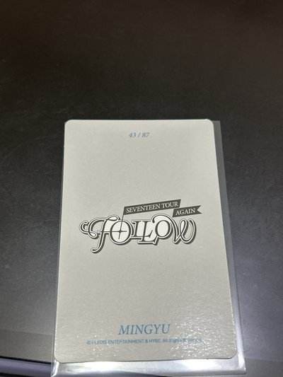 珉奎 FOLLOW AGAIN 隨機卡 