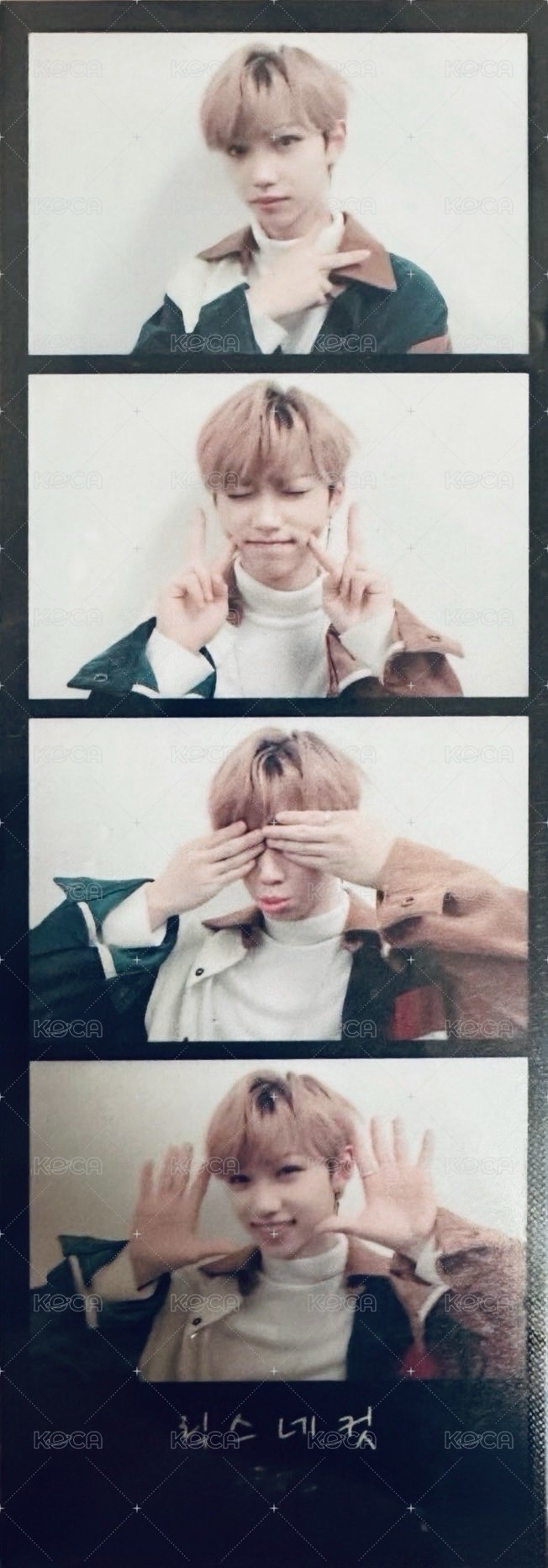 I am YOU 打歌卡 全勤人生四格卡 背面