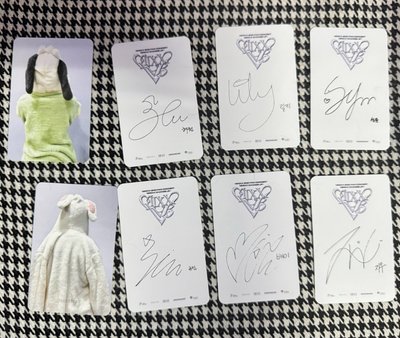 （整圖出）nmixx 演唱會 動物睡衣 jiwoo 薛侖 小卡 特典卡 ms 睡衣 台北演唱會 林口