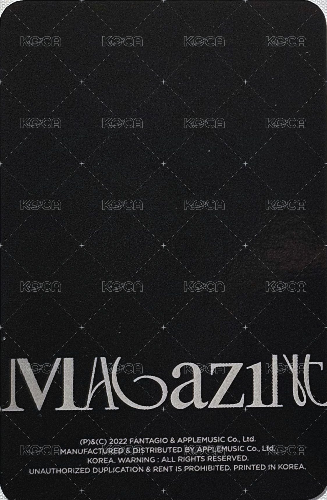 花生寫真 周邊卡 手機夾片 背面